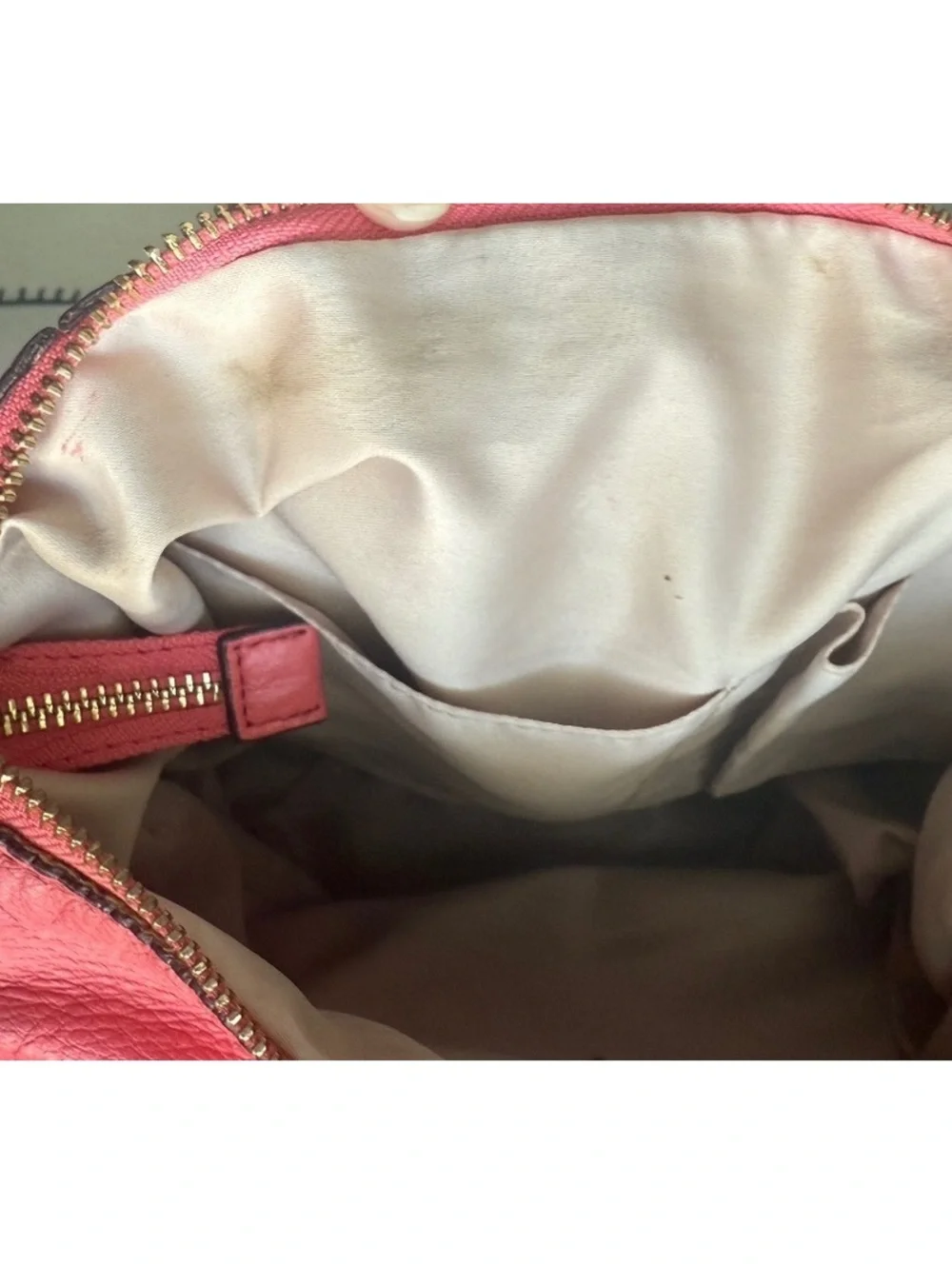 Coach Madison Isabelle 21224 Persimmon Leather Hobo Shoulder Bag